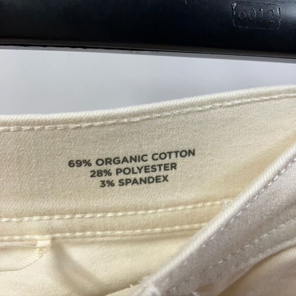Toad & Co. Sequoia Skinny Pant Ivory Womens 6 Organic Cotton Spring Preppy - Picture 10 of 15